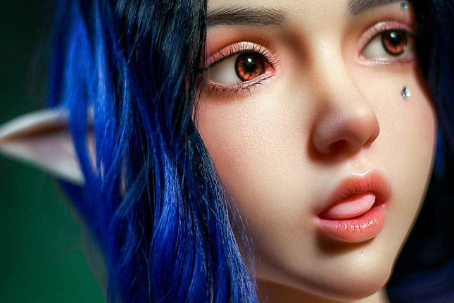 160cm/5ft3 Small Breasts Elegance Forest Princess Elf Ears Lifelike TPE Sex Doll - Ophelia - Rose Wives