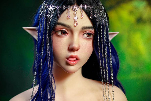 160cm/5ft3 Small Breasts Elegance Forest Princess Elf Ears Lifelike TPE Sex Doll - Ophelia - Rose Wives