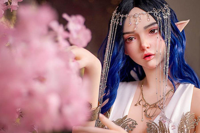 160cm/5ft3 Small Breasts Elegance Forest Princess Elf Ears Lifelike TPE Sex Doll - Ophelia - Rose Wives
