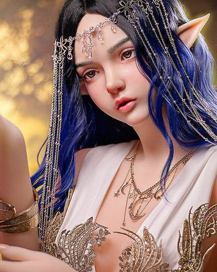 160cm/5ft3 Small Breasts Elegance Forest Princess Elf Ears Lifelike TPE Sex Doll - Ophelia
