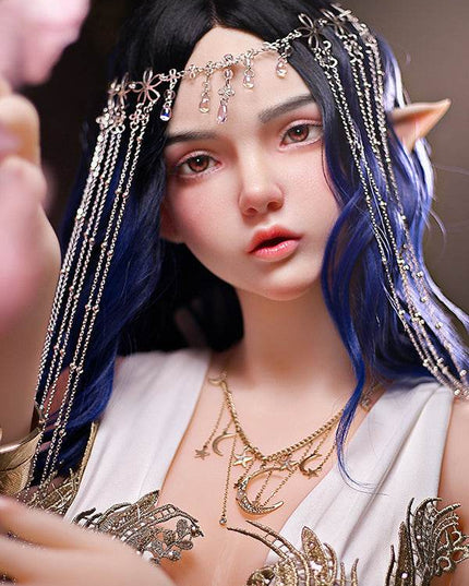 160cm/5ft3 Small Breasts Elegance Forest Princess Elf Ears Lifelike TPE Sex Doll - Ophelia