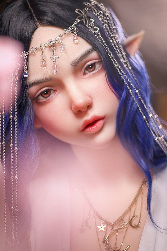 160cm/5ft3 Small Breasts Elegance Forest Princess Elf Ears Lifelike TPE Sex Doll - Ophelia - Rose Wives