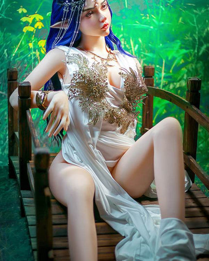 160cm/5ft3 Small Breasts Elegance Forest Princess Elf Ears Lifelike TPE Sex Doll - Ophelia