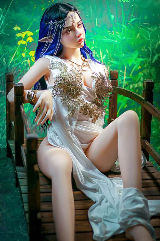 160cm/5ft3 Small Breasts Elegance Forest Princess Elf Ears Lifelike TPE Sex Doll - Ophelia - Rose Wives